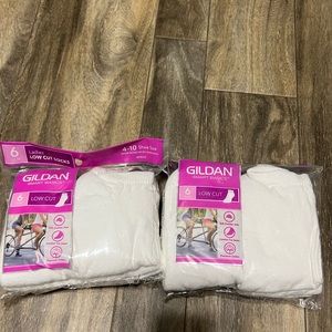 2, 6 Packs of low cut socks. 12 Pairs